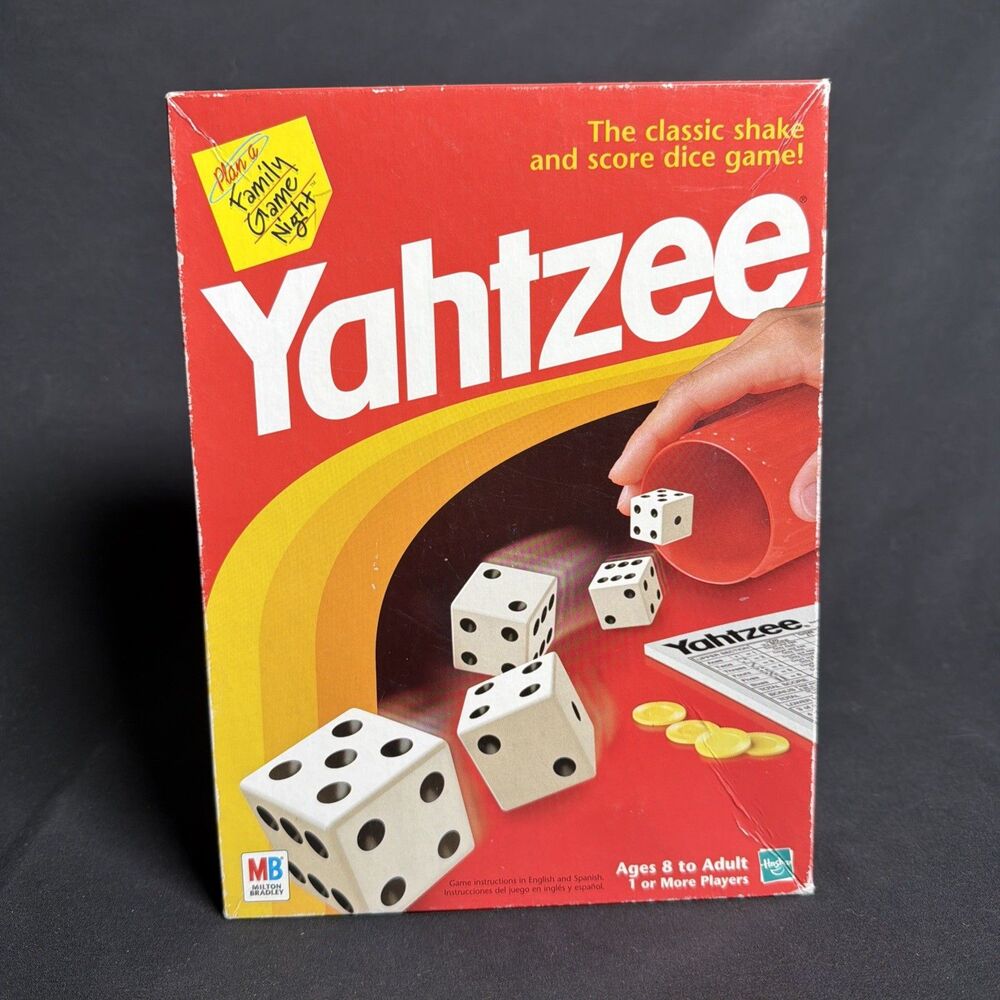Yahtzee Dice Game Hasbro 1998 Milton Bradley